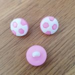 Fancy knapp for barn fotball N°02 lys rosa