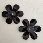 Syntetisk blomst nr. 01 Svart
