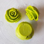 Syntetisk blomst nr. 03-09 mørkegrønn