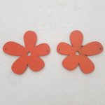 Blomst Tre anheng eller kontakt 57 mm Oransje