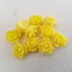 Syntetisk blomst 09 mm N°01-07 Lys gul