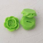 Syntetisk blomst 17 mm N°04-24 Lysegrønn