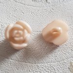 Fantasiknapper for barn og babyer Blomstermotiv N°01-01 Beige