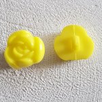 Knapp fantasi, barn, babyer Blomstermønster N°01-12 Gul 02