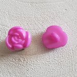 Fantasiknapper for barn og babyer Blomstermotiv nr. 01-13 Lilla