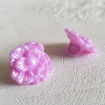 Fantasiknapper for barn og babyer Blomstermotiv nr. 02-08 Lilla