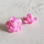 Fantasiknapper for barn og babyer Blomstermønster nr. 03-06 Pink