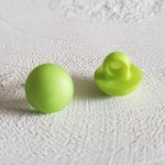 Fantasiknapper for barn og babyer Halvkulemønster N°04-02 Grønn