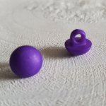 Fantasiknapper for barn og babyer Halvkulemønster N°04-08 Lilla