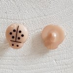 Fancy knapper, barn, babyer Mariehøne mønster N°01-02 Beige