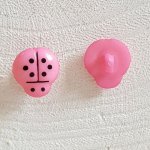 Fancy knapper, barn, babyer Mariehøne mønster N°01-13 Pink