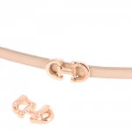 5 mm Zamak gjennomføring N°01 Doré Rosé