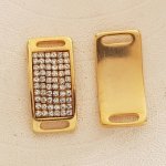 10 mm Zamak gjennomløp N°56 Gold