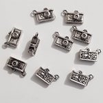 Kamera charm N°03 Sølv x 10 stykker