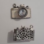 Kamera charm N°05 Sølv