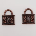Charm hengelås N°01 Kobber