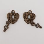 Charm hengelås N°09 Kobber