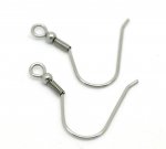 Øredobbholder Rustfritt stål krok N°07 x 5 par