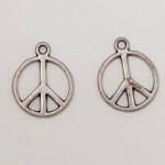 Peace & Love Charm N°07 Sølv Matt