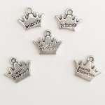 Krone charms N°04 lot 5 stykker