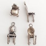 Tronstol charm N°01 Sølv