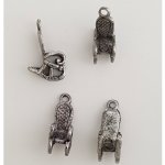 Tronstol charm N°04 Sølv