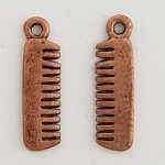 Hårkam Charm Kobber