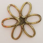 Flower Charm Metal N°003 Bronse