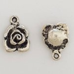 Flower Charm Metal N°045 Sølv