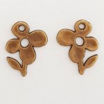 Flower Charm Metal N°051 Bronse
