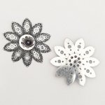 Flower Charm Metal N°059 Sølv
