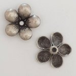 Flower Charm Metal N°066 Sølv