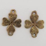Flower Charm Metal N°072 Kobber