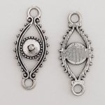 Flower Charm Metal N°075 Sølv