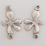 Flower Charm Metal N°076 Sølv