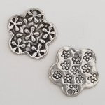 Flower Charm Metal N°079 Sølv
