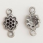 Flower Charm Metal N°086 Sølv