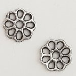 Flower Charm Metal N°087 Sølv