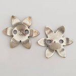 Flower Charm Metal N°090 Sølv Zamak