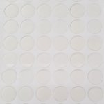 4 selvklebende 25 mm gjennomsiktige harpiks cabochoner