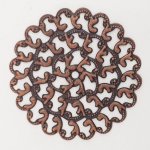 Flower Charm Metal N°102 Kobbergravering