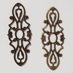 Flower Charm Metal N°105 Bronseinngravering