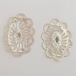 Flower Charm Metal N°107 Sølvgravering