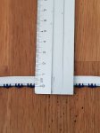 Av meteren Fancy hvit elastisk 9 mm.