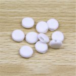 Elastisk feste med spenne Hvit gummistein N°02 x 10 stk.