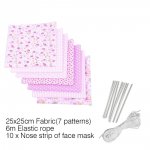 Maske material sett Rosa