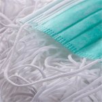 Elastisk maske Polyester rund 2,5 mm Hvit x 50 meter