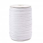 10 Meter Flatmaske elastisk 5 mm HVIT N°02