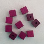 10 treperler kube / firkantet 10 mm ametyst