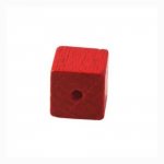 10 Treperler kube / firkant 10 mm Rød